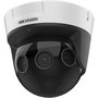 Hikvision Cámara IP Multisensor PanoVu 16MP 180° 2.8mm IR20 H.265+ IK10 IP67 Audio Alarma NEMA 4X