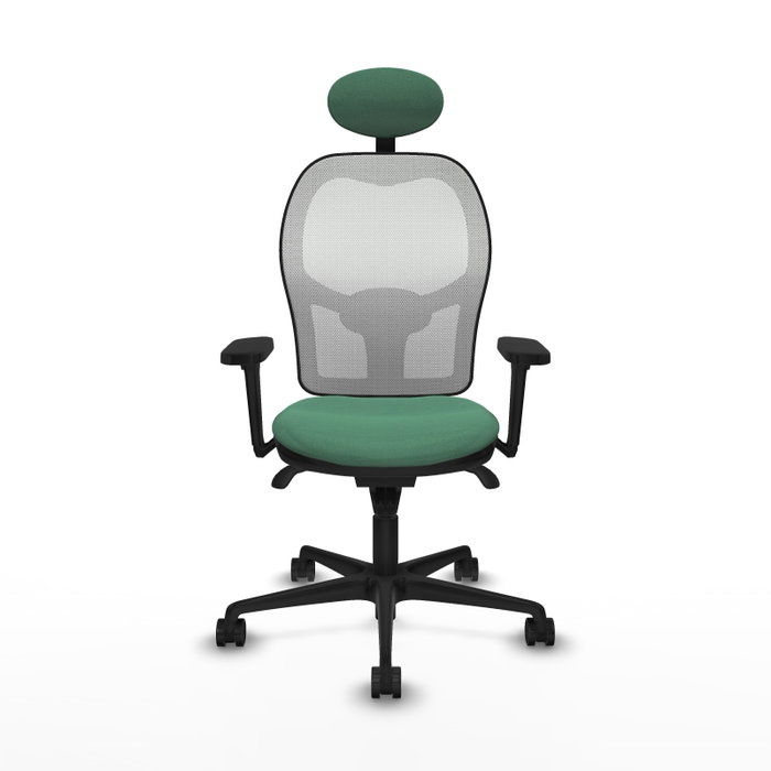 PIQUERAS Y CRESPO Silla de oficina Jorquera Verde esmeralda y Blanco