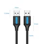 Vention Cable USB 2.0 COJBG USB-A Macho a USB-A Macho 1.5m Negro - Para Datos y Carga