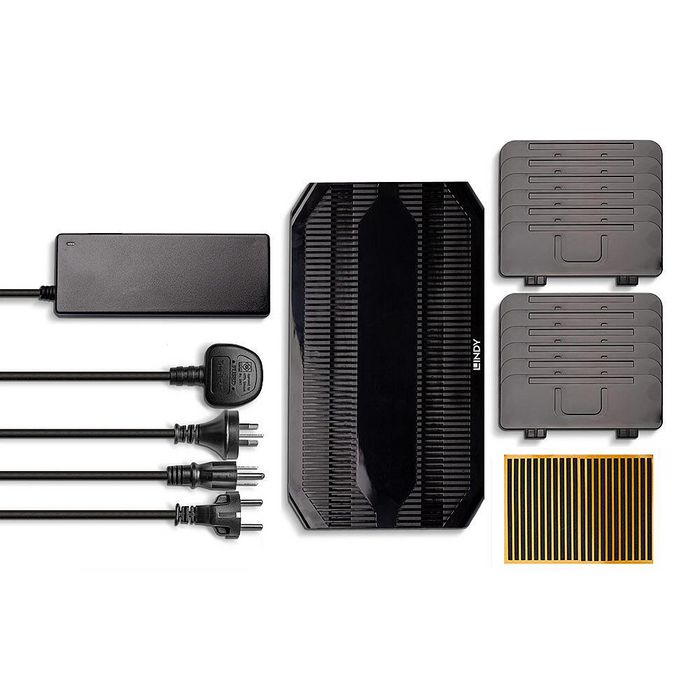 LINDY Estación de carga USB 73309 con 10 puertos USB-A, 96W, Negro