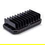 LINDY 73309 Estación de Carga USB 10 Puertos 96W, 10x USB-A, Negro, Protección Sobretensión