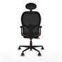 PIQUERAS Y CRESPO Silla de oficina Jorquera Naranja/Negro