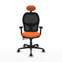 PIQUERAS Y CRESPO Silla de oficina Jorquera Naranja/Negro