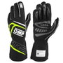 OMP Guantes First FIA 8856-2018 My2025 Negro / Fluo Amarillo Talla S
