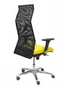 Piqueras y crespo Sahúco XL Asiento Amarillo y Respaldo de Malla Negro