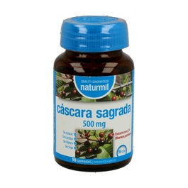 Naturmil Cáscara Sagrada 500 mg 90 Cápsulas Complemento Alimenticio Laxante Natural para Estreñimiento