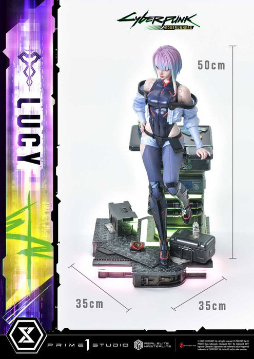 Prime 1 Studio Cyberpunk: Edgerunners Estatua Lucy Deluxe Bonus Version 1/4
