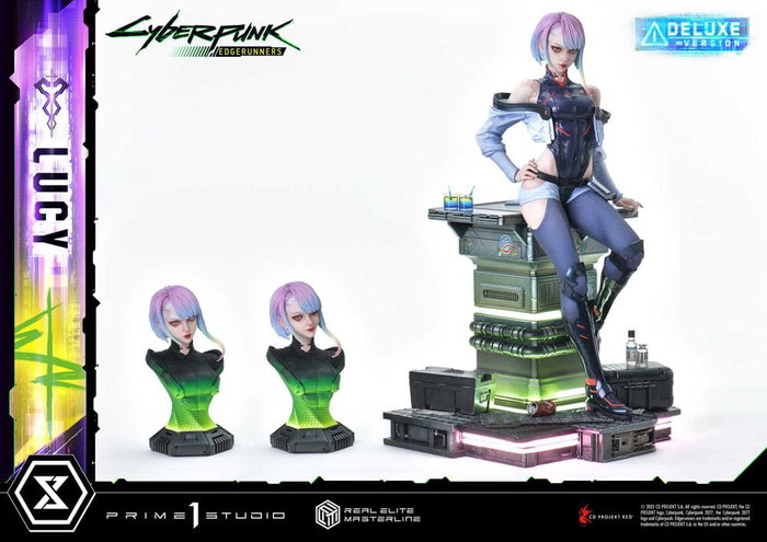 Prime 1 Studio Cyberpunk: Edgerunners Estatua Lucy Deluxe Bonus Version 1/4