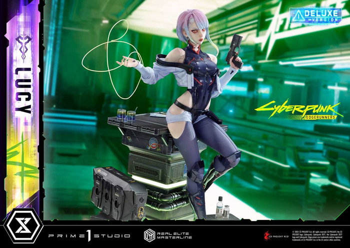 Prime 1 Studio Cyberpunk: Edgerunners Estatua Lucy Deluxe Bonus Version 1/4