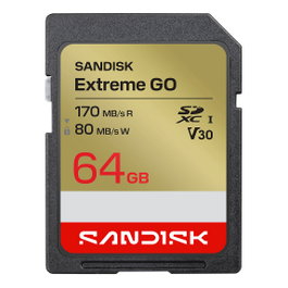 SanDisk Extreme SDXC UHS-I 64GB 170MB/s Lectura 80MB/s Escritura V30 Resistente