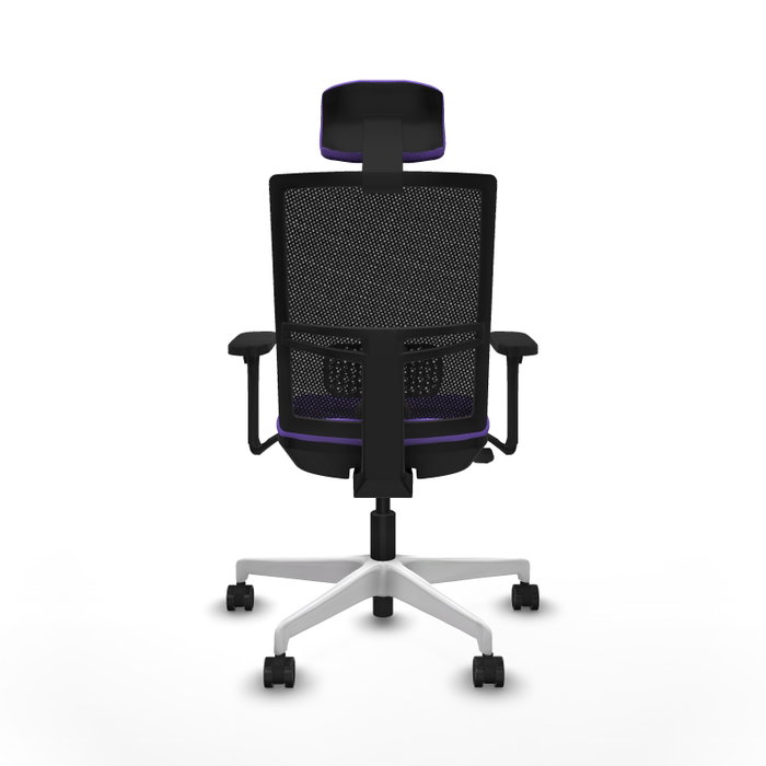 PIQUERAS Y CRESPO Silla de oficina Yunquera Lila/Negro con mecanismo Sincro/Traslack