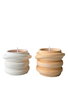 Aberto Design Velas de Concreto 6TM Juego de Velas Soya para el Hogar Decoración Elegante Blanco 2 Piezas 8x7x8 cm