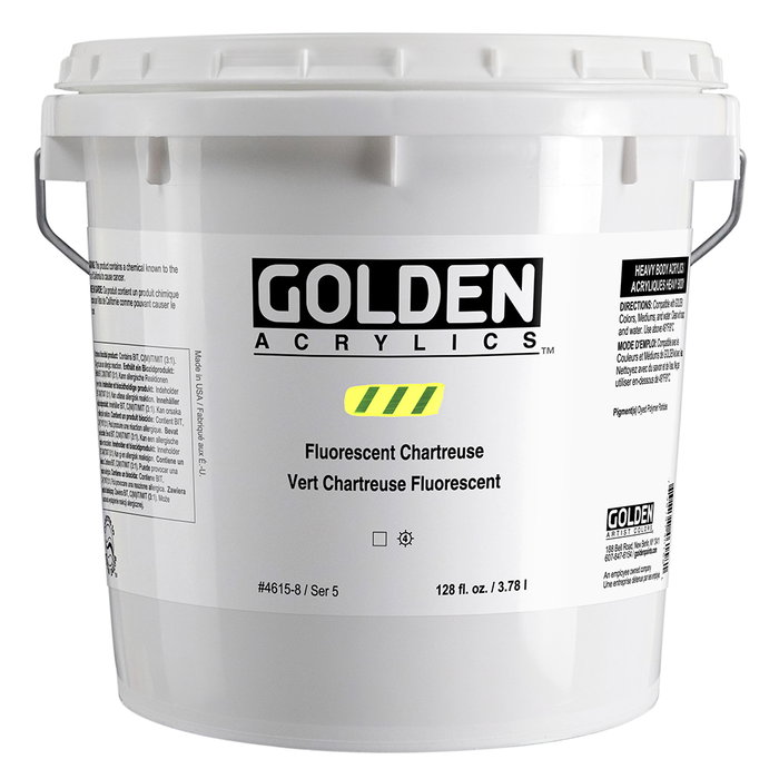 Golden Heavy Body Acrílico Fluorescente Chartreuse 3.78 l Golden Heavy Body Acrílico Fluorescente Chartreuse 3.78 l