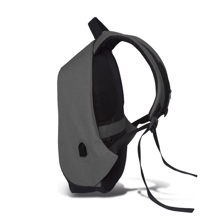Zoozie Bags 2754 Bolsa para Portátil Resistente al Agua con Puerto USB, Gris, Hasta 15.6 Pulgadas