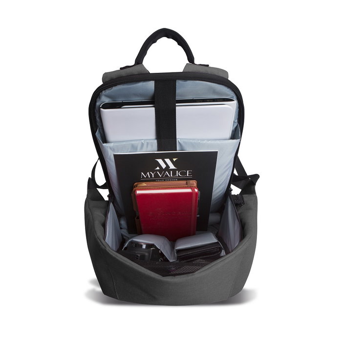 Zoozie Bags 2754 Bolsa para Portátil Resistente al Agua con Puerto USB, Gris, Hasta 15.6 Pulgadas