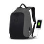 Zoozie Bags 2754 Bolsa para Portátil Resistente al Agua con Puerto USB, Gris, Hasta 15.6 Pulgadas