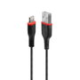 Lindy 31290 Cable Lightning a USB A Negro, 0,5 m