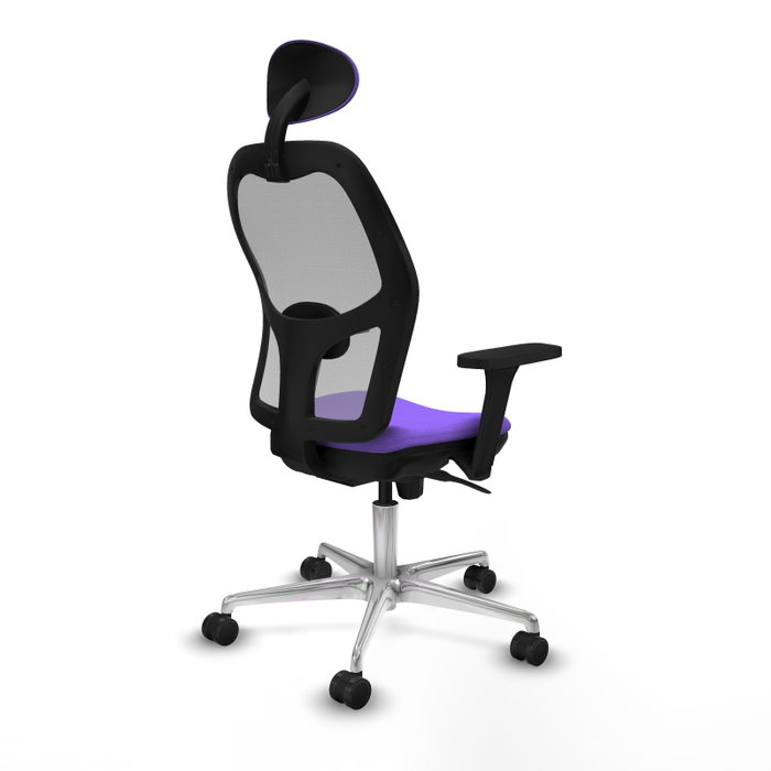 PIQUERAS Y CRESPO Silla de oficina Jorquera con mecanismo Sincro, Lila y Gris