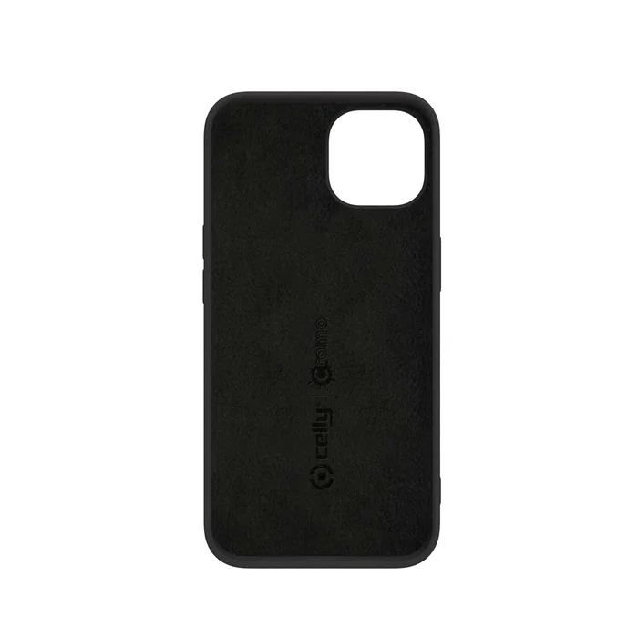 Celly Funda para iPhone 14 (6.1") - Cromo, Protección Resistente a Golpes y Rayones, Material TPU, Silicona y Microfibra, Color Negro