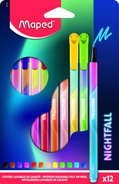 Rotulador Maped Nightfall Estuche 12