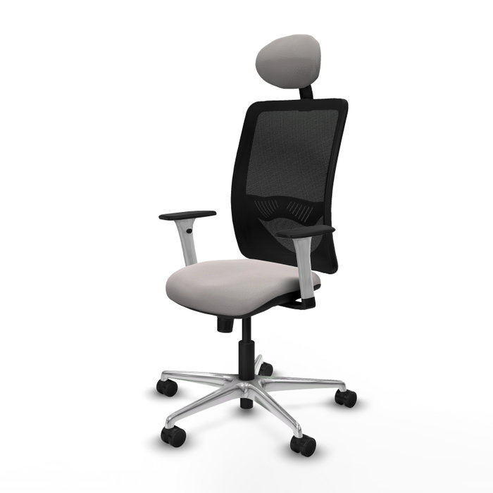PIQUERAS Y CRESPO Silla de oficina Zulema con Mecanismo Sincro, Blanco y Negro PIQUERAS Y CRESPO Silla de oficina Zulema con Mecanismo Sincro, Blanco y Negro