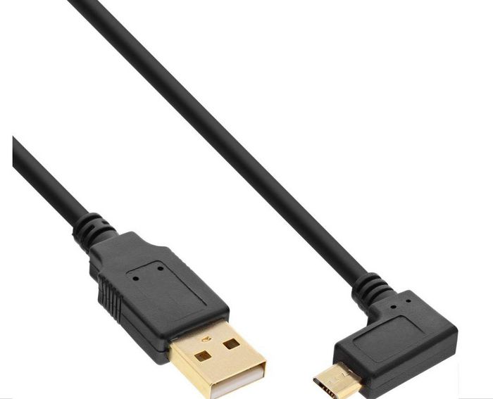 MicroConnect Cable USB 2.0 Tipo A a Micro USB B en ángulo, Negro, 0,5m MicroConnect Cable USB 2.0 Tipo A a Micro USB B en ángulo, Negro, 0,5m