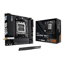 ASRock A620AI WiFi Placa Base AM5 mini ITX AMD A620A DDR5 128GB HDMI WiFi 6E Bluetooth 5.2 Retail (Ref: A620AI WiFi)