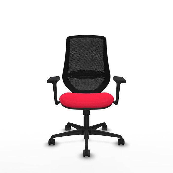 PIQUERAS Y CRESPO Silla de oficina Mardos con Mecanismo Sincro, Rojo y Negro PIQUERAS Y CRESPO Silla de oficina Mardos con Mecanismo Sincro, Rojo y Negro
