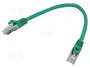 Gembird Cable de red Cat6a S/FTP (S-STP) Verde 0,25 m