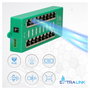 Extralink Inyector PoE Activo de 8 Puertos Gigabit 802.3at/af Modo A