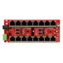 Extralink Inyector PoE Activo de 8 Puertos Gigabit 802.3at/af Modo A