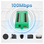 Extralink Inyector PoE Activo de 8 Puertos Gigabit 802.3at/af Modo A