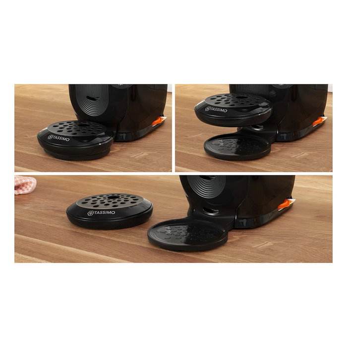 Bosch TAS112E Máquina de Café Automática a Cápsulas para Espresso, Cappuccino y Más, 1400 W, Negro