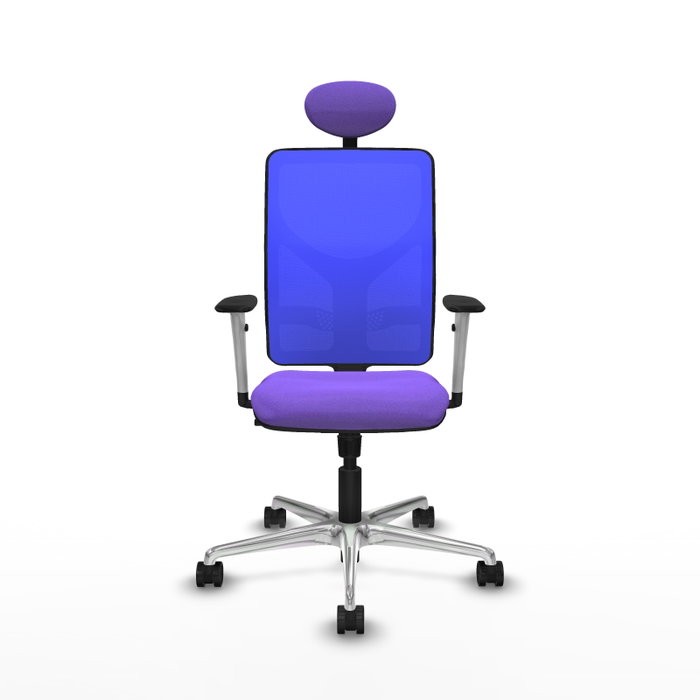 PIQUERAS Y CRESPO Silla de oficina Motilla con Mecanismo Sincro, Lila y Azul