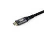 Equip 128382 Cable USB 4 Gen 2x2 USB-C a USB-C Macho 2 metros, Negro - 100W Power Delivery, 20 Gbps, 4K@60Hz, HDR10, Chipset E-Mark, Malla Trenzada