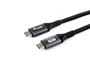 Equip 128382 Cable USB 4 Gen 2x2 USB-C a USB-C Macho 2 metros, Negro - 100W Power Delivery, 20 Gbps, 4K@60Hz, HDR10, Chipset E-Mark, Malla Trenzada