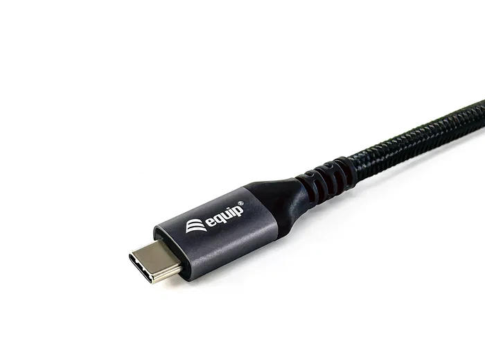 Equip 128382 Cable USB 4 Gen 2x2 USB-C a USB-C Macho 2 metros, Negro - 100W Power Delivery, 20 Gbps, 4K@60Hz, HDR10, Chipset E-Mark, Malla Trenzada Equip 128382 Cable USB 4 Gen 2x2 USB-C a USB-C Macho 2 metros, Negro - 100W Power Delivery, 20 Gbps, 4K@60Hz, HDR10, Chipset E-Mark, Malla Trenzada
