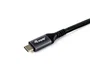 Equip 128382 Cable USB 4 Gen 2x2 USB-C a USB-C Macho 2 metros, Negro - 100W Power Delivery, 20 Gbps, 4K@60Hz, HDR10, Chipset E-Mark, Malla Trenzada