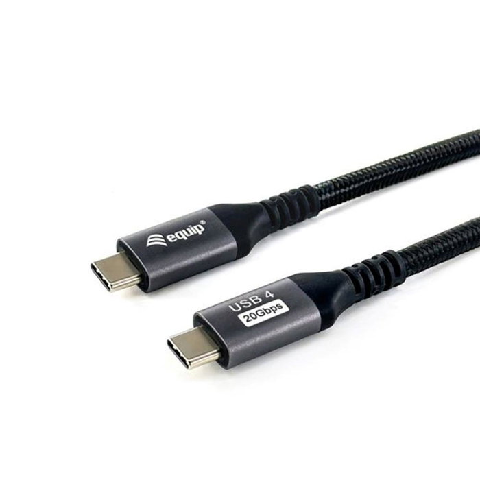 Equip Cable USB-C USB4 Gen 2x2 2m 20Gbps 100W Negro Equip Cable USB-C USB4 Gen 2x2 2m 20Gbps 100W Negro