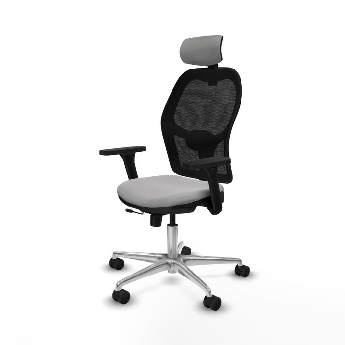 PIQUERAS Y CRESPO Silla de oficina Jorquera Gris claro y Negro