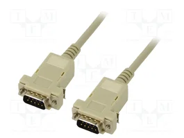 GOOBAY Cable D-Sub 9pin a D-Sub 9pin, 2m, Gris