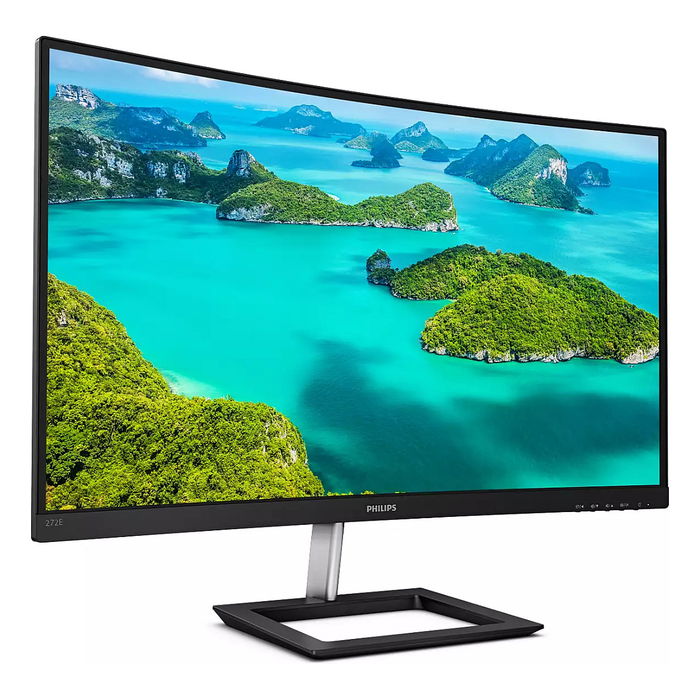 Philips 272E1CA Monitor LED Curvo de 68.5cm (27") Full HD 1920x1080 VA 75Hz 4ms AMD FreeSync HDMI DisplayPort Negro