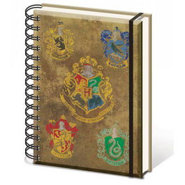 Pyramid Cuaderno A5 Hogwarts Harry Potter Encuadernación Espiral 14.8x21cm