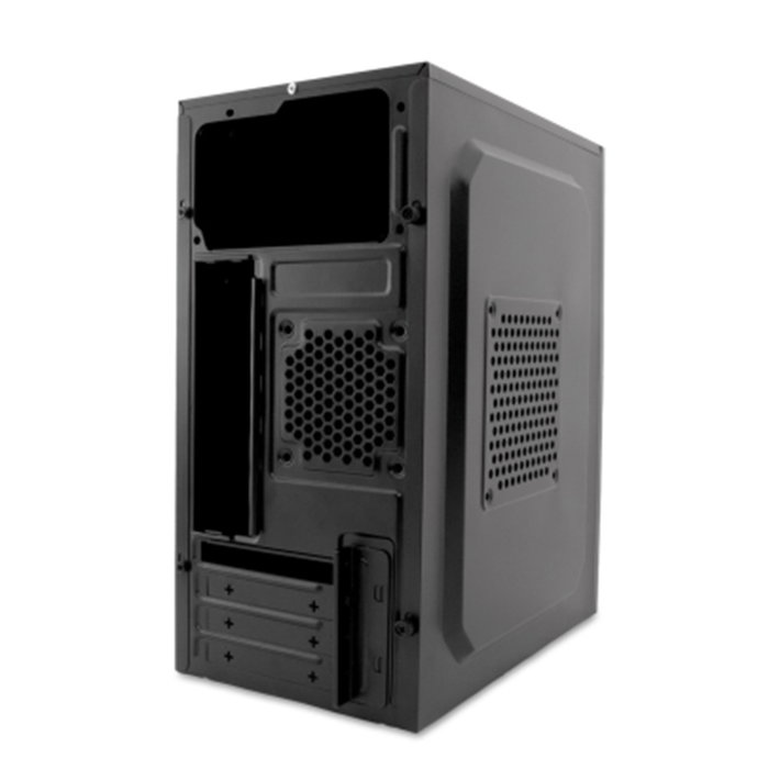 Pc case PCC-MPC45-0 Caja Ordenador MicroATX Mini-ITX Negra con Frontal Metálico, 2x USB 3.0, 1x USB 2.0, 1x 3.5" HDD, 1x 2.5" SSD