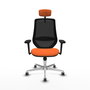 PIQUERAS Y CRESPO Silla de oficina Mardos Naranja y Negro