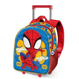 Karactermania Mochila Trolley Spiderman 3D Web 34x26x13cm Infantil Azul
