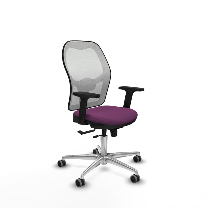 PIQUERAS Y CRESPO Silla de oficina Jorquera Morada y Blanca con mecanismo Sincro/Traslack PIQUERAS Y CRESPO Silla de oficina Jorquera Morada y Blanca con mecanismo Sincro/Traslack