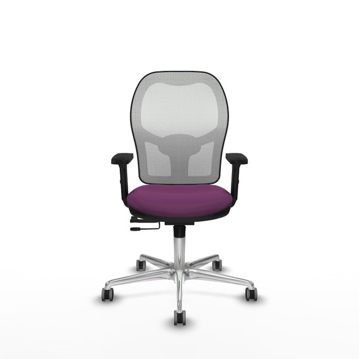 PIQUERAS Y CRESPO Silla de oficina Jorquera Morada y Blanca con mecanismo Sincro/Traslack PIQUERAS Y CRESPO Silla de oficina Jorquera Morada y Blanca con mecanismo Sincro/Traslack