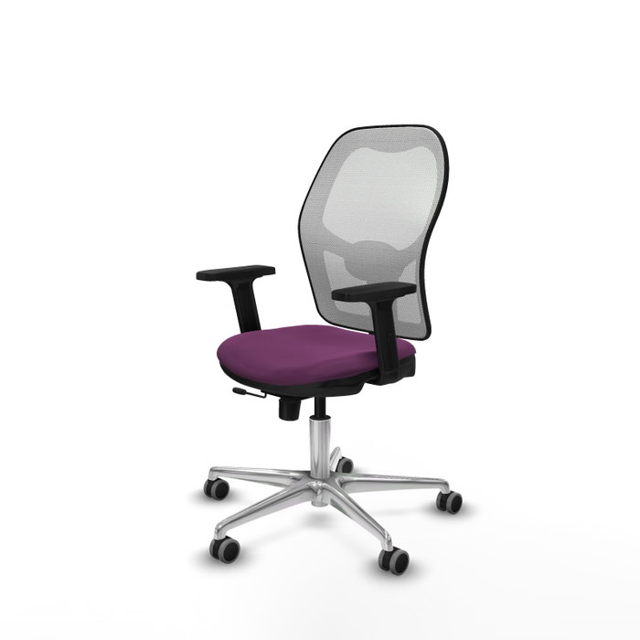 PIQUERAS Y CRESPO Silla de oficina Jorquera Morada y Blanca con mecanismo Sincro/Traslack PIQUERAS Y CRESPO Silla de oficina Jorquera Morada y Blanca con mecanismo Sincro/Traslack