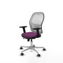 PIQUERAS Y CRESPO Silla de oficina Jorquera Morada y Blanca con mecanismo Sincro/Traslack
